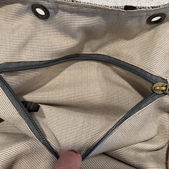 ZAND Amsterdam purse bag tote silver cream floral with movable straps - Picture 9 of 16